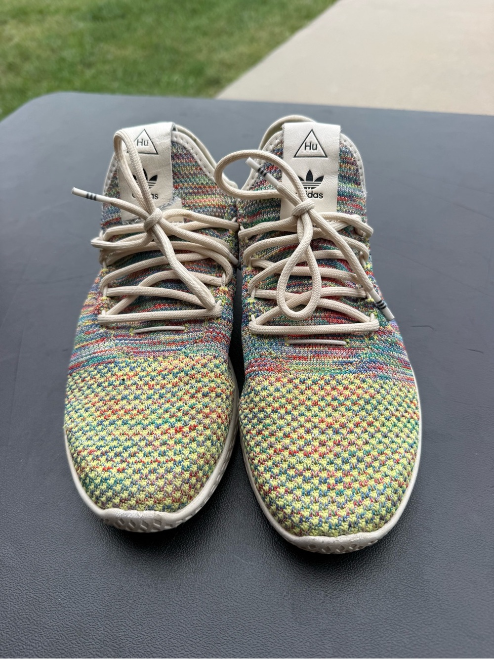 Adidas Pharrell Williams x Hu Mens Size 6.5 Primeknit Multi-Color 2.0